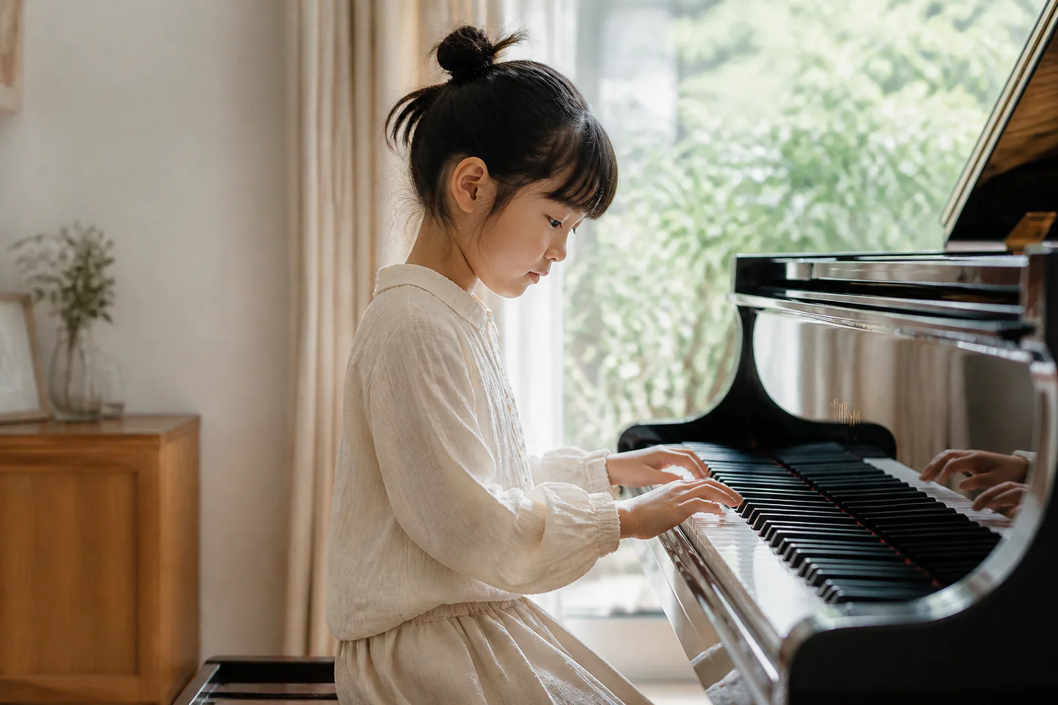 ピアノを弾く子ども
